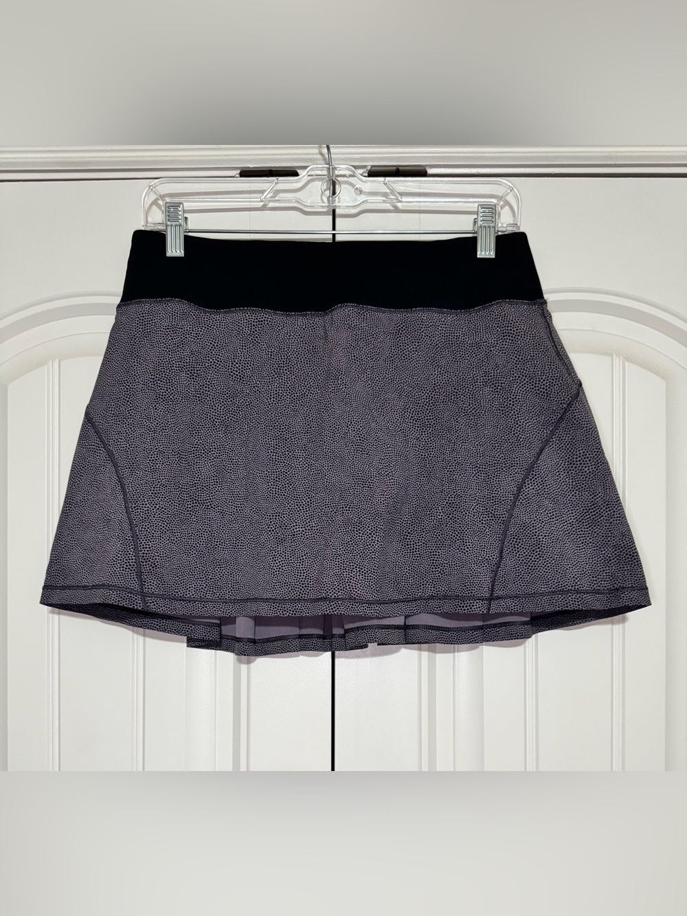 Lululemon Circuit Breaker Skirt II Tall 15" Disperse Dusky Lavender Black Size 6